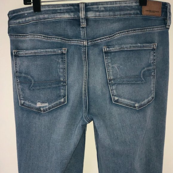 American Eagle super stretch X hi-rise jegging jeans sz 12R EUC LN - Picture 5 of 9